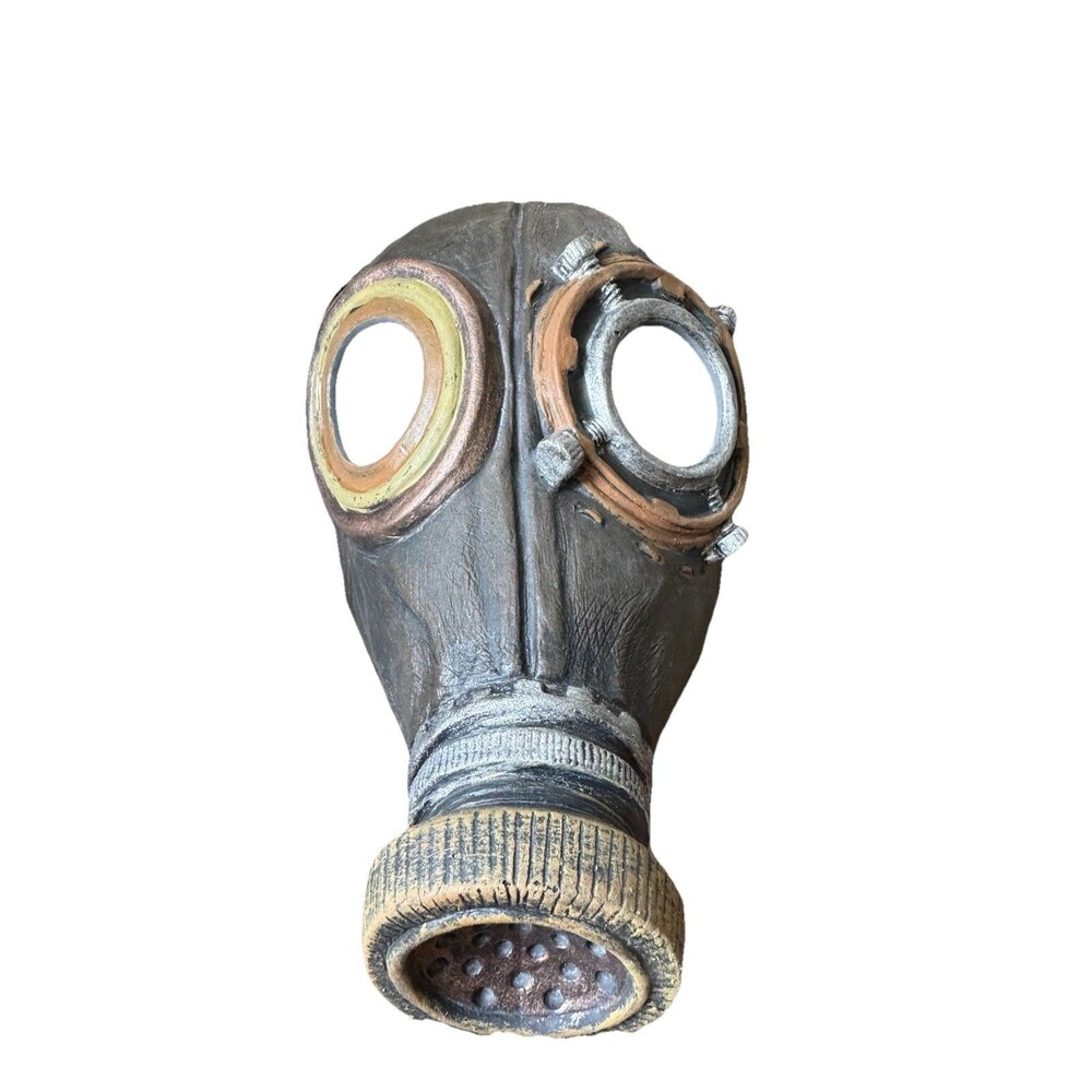 Adult Wasted Gas Mask Latex Goulish Costume Cosplay Postapocalyptic Steam Punk